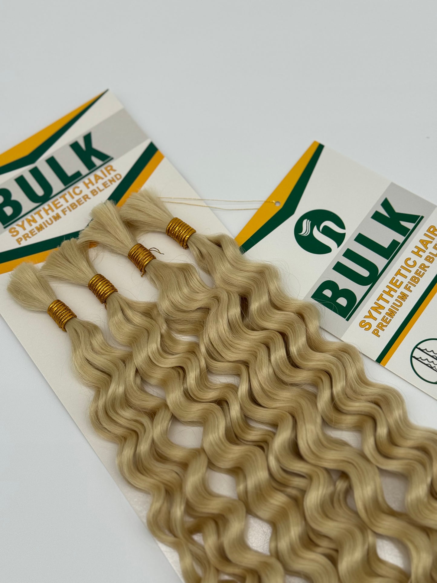 Deep Wave Bulk Hair – Extensions aus Synthetic Hair Premium Fiber Blend, 613