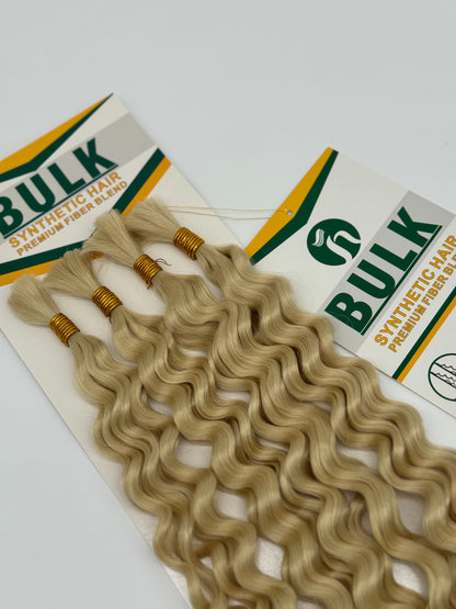 Deep Wave Bulk Hair – Extensions aus Synthetic Hair Premium Fiber Blend, 613