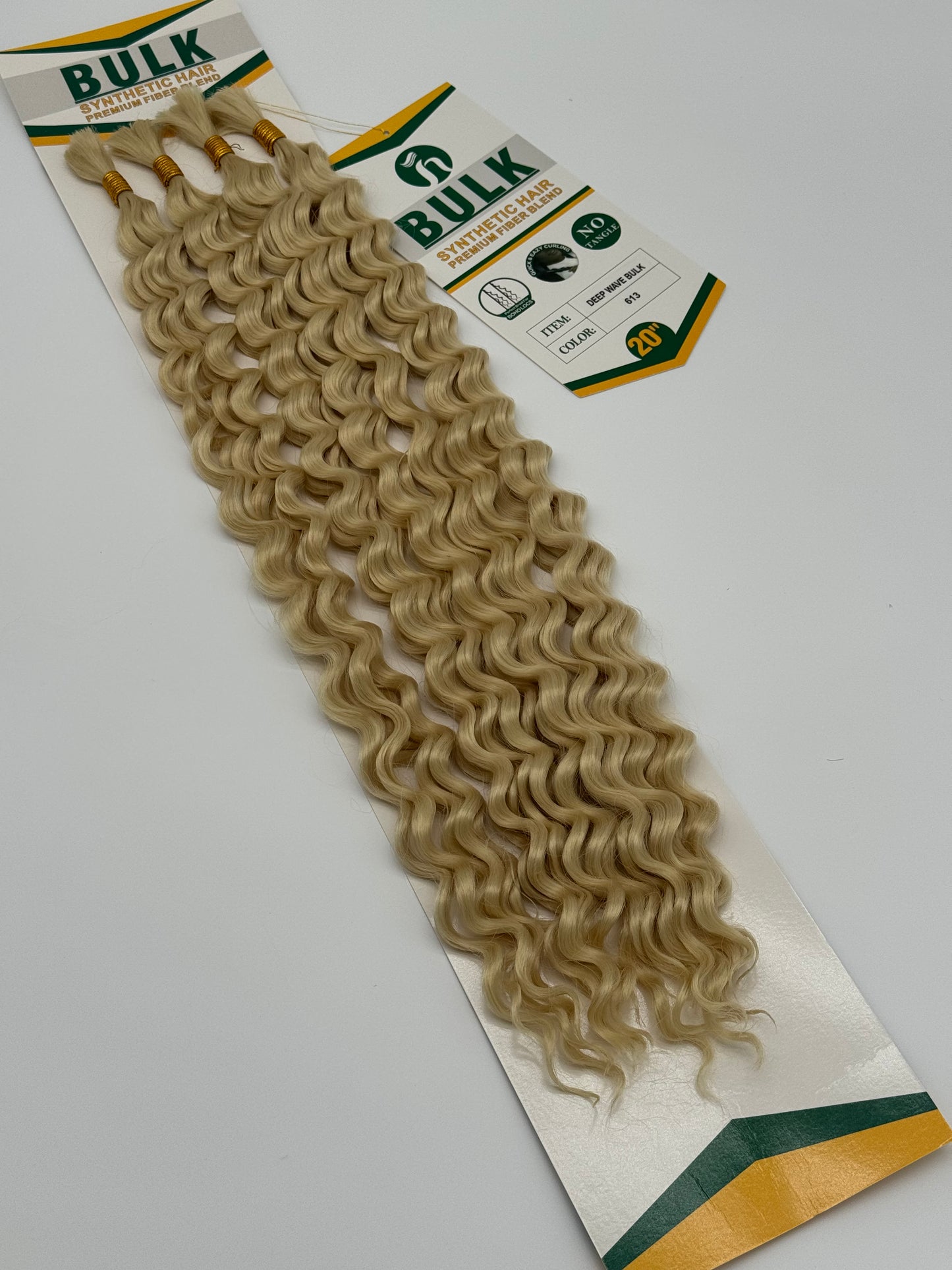 Deep Wave Bulk Hair – Extensions aus Synthetic Hair Premium Fiber Blend, 613