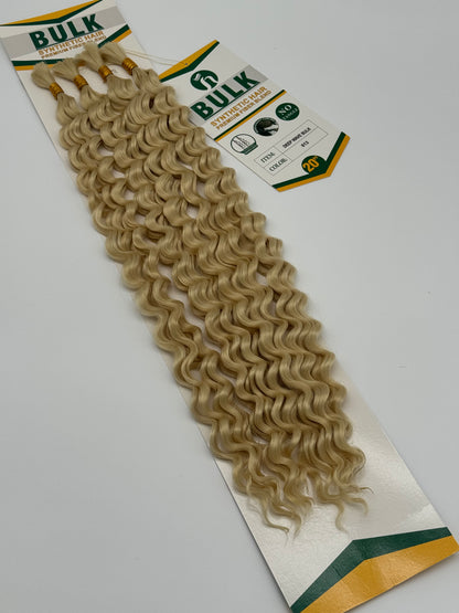 Deep Wave Bulk Hair – Extensions aus Synthetic Hair Premium Fiber Blend, 613