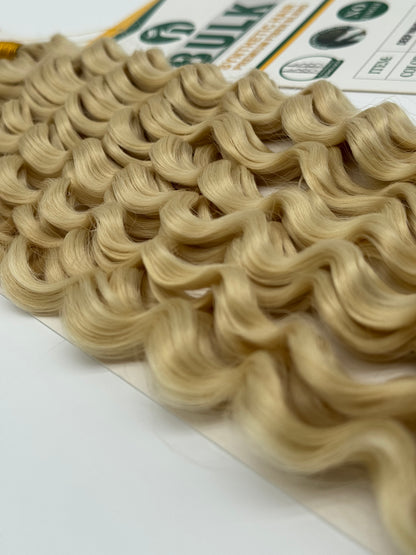 Deep Wave Bulk Hair – Extensions aus Synthetic Hair Premium Fiber Blend, 613