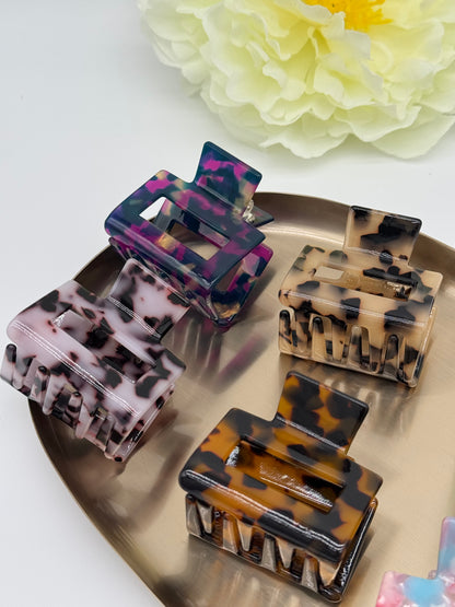 2 Stk. Haarklammern aus Acetat (klein) – Hochwertige & langlebige Haaraccessoires, Set 1