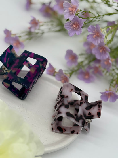 2 Stk. Haarklammern aus Acetat (klein) – Hochwertige & langlebige Haaraccessoires, Set 1