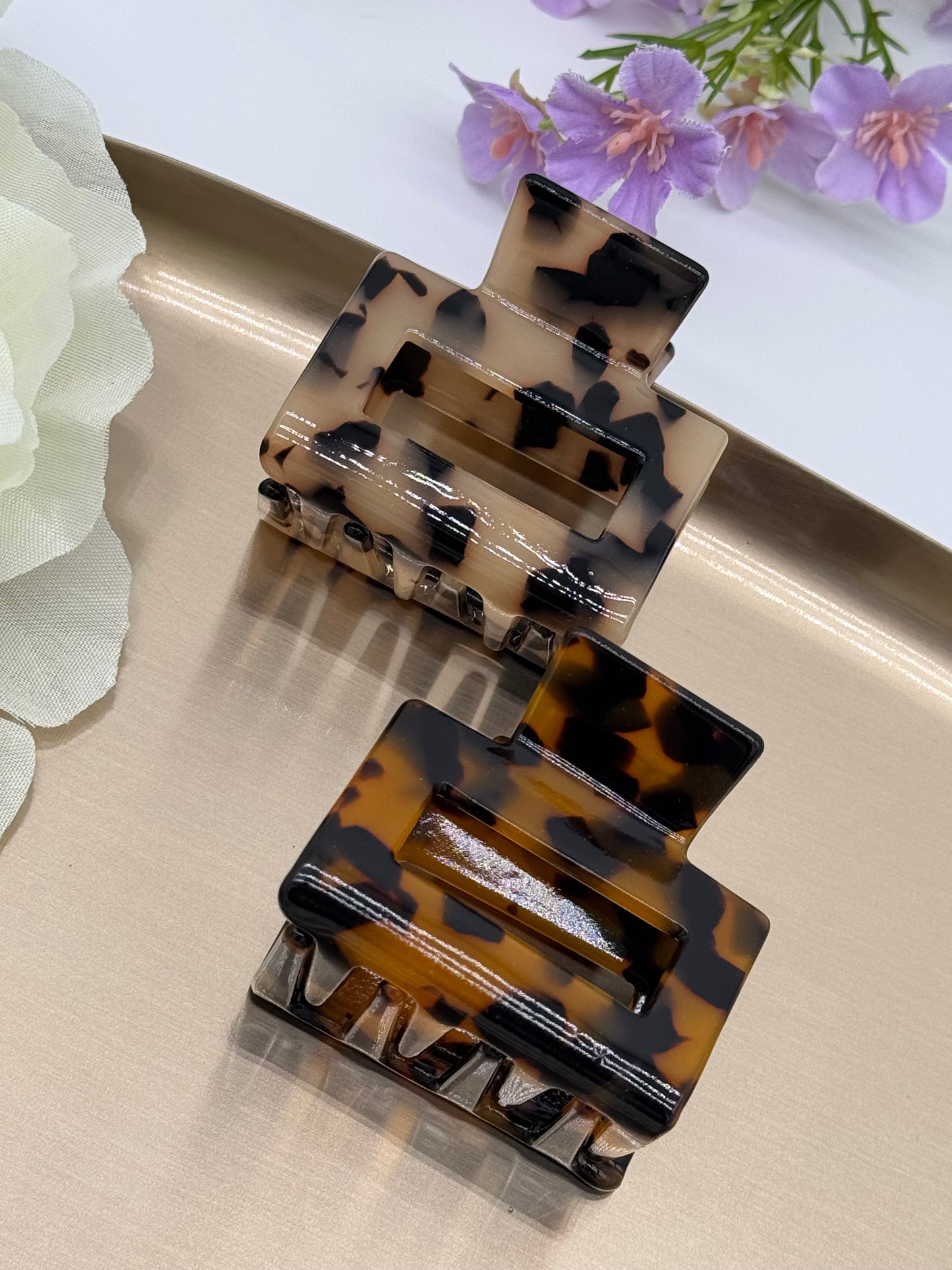 2 Stk. Haarklammern aus Acetat (klein) – Hochwertige & langlebige Haaraccessoires, Set 2