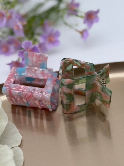 2 Stk. Haarklammern aus Acetat (klein) – Hochwertige & langlebige Haaraccessoires, Set 3