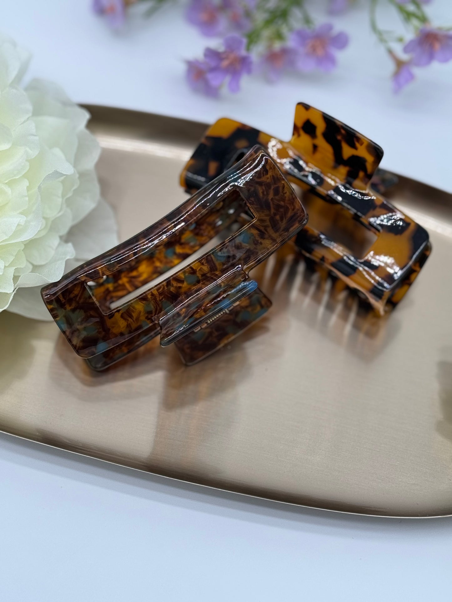 2 Stk. Haarklammern aus Acetat – Hochwertige & langlebige Haaraccessoires