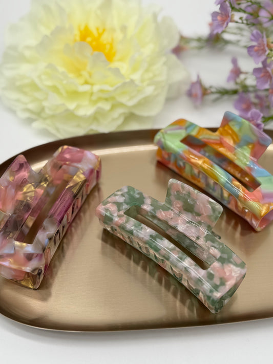 3 Stk. Haarklammern aus Acetat – Hochwertige & langlebige Haaraccessoires