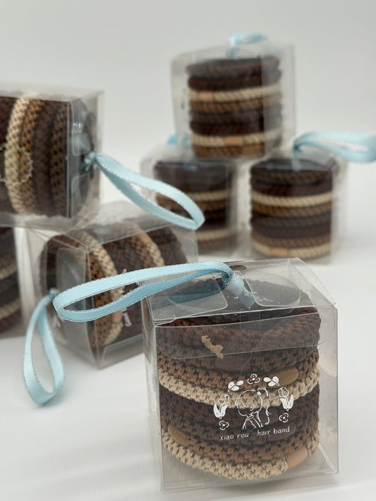 1 Stet, 10 Stk. Haargummis – Sanfte & elastische Haarbänder für jeden Tag