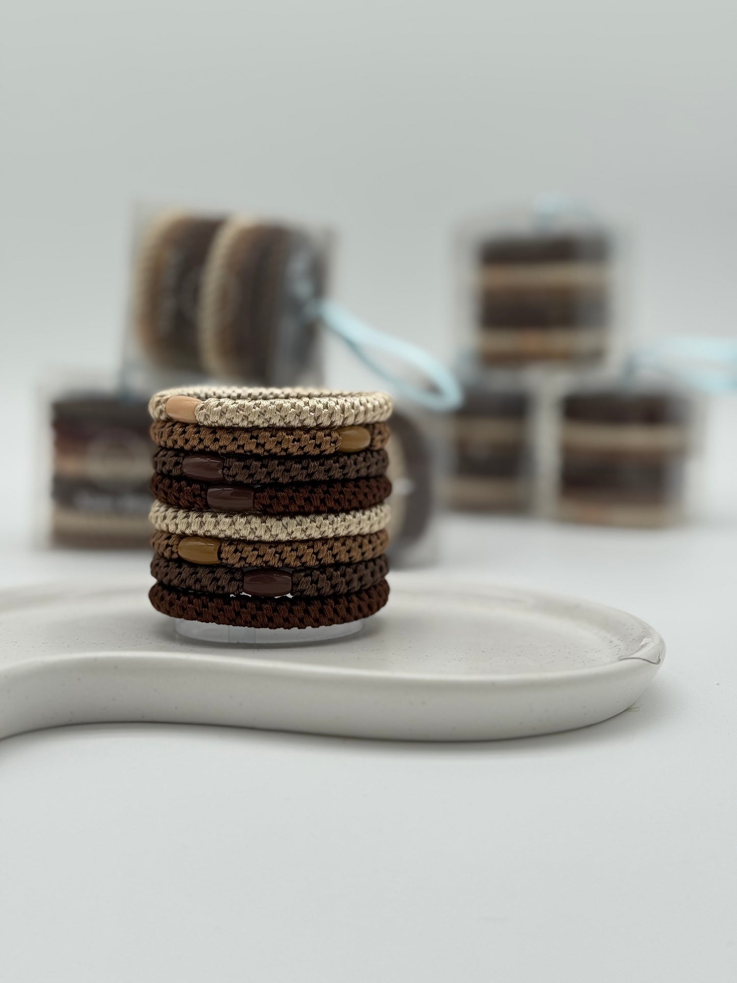 1 Stet, 10 Stk. Haargummis – Sanfte & elastische Haarbänder für jeden Tag