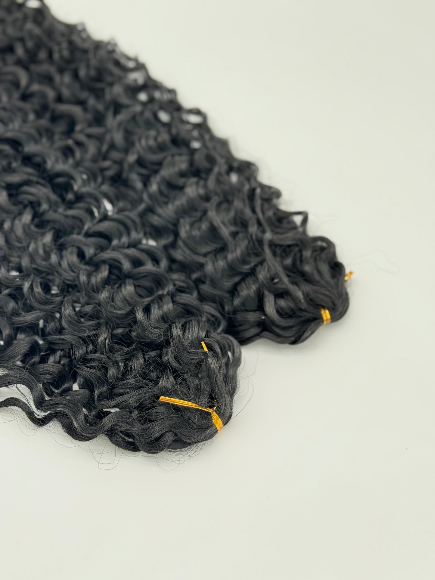 2 Stk. Water Wave Crochet Haare - Bio Protein Fiber, 1B