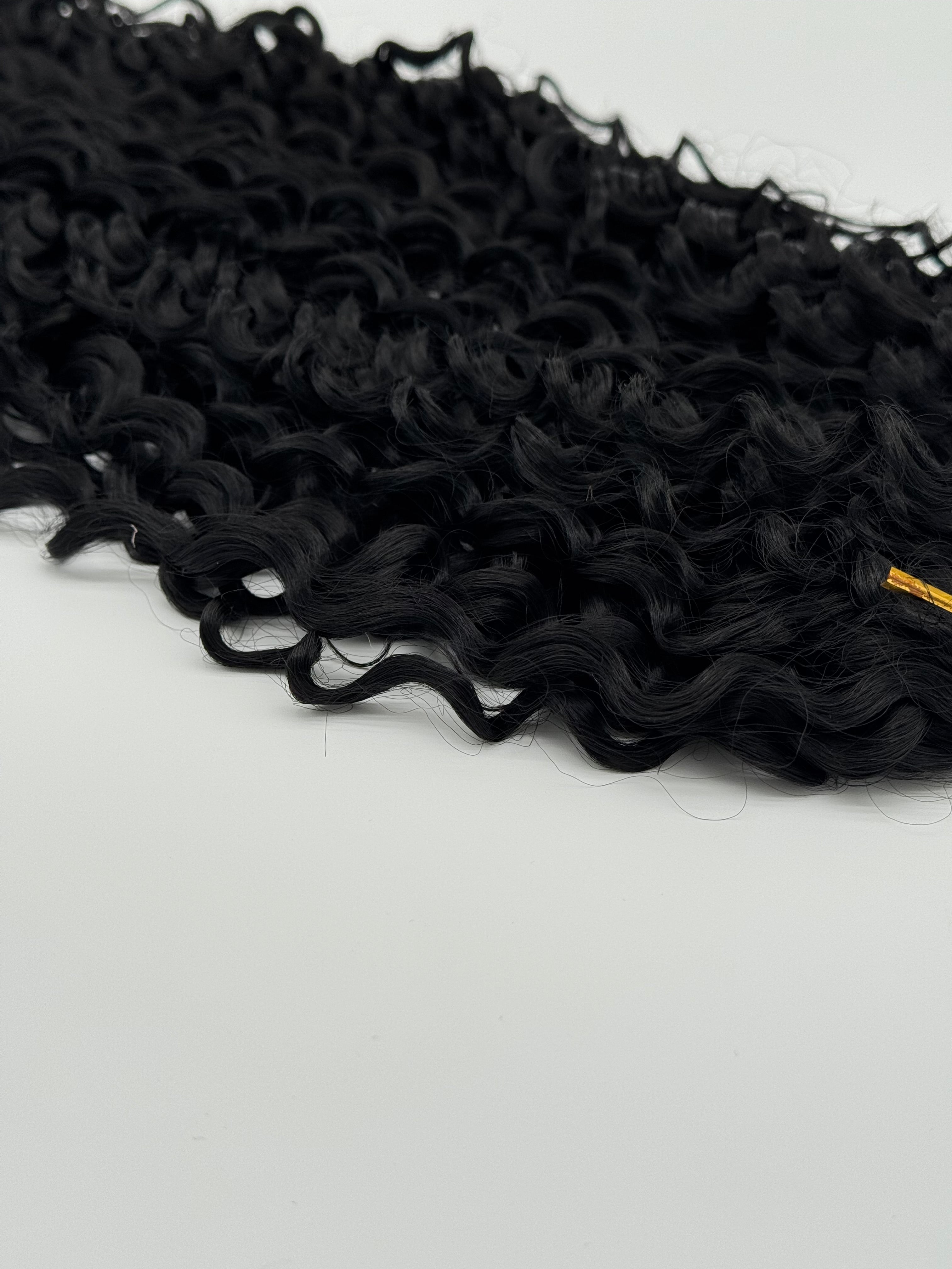 2 Stk. Water Wave Crochet Haare - Bio Protein Fiber, 1B