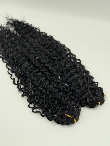 2 Stk. Water Wave Crochet Haare - Bio Protein Fiber, 1B