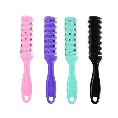 1 Set, 1x doppelseitig Kantenkontrolle Haarbürste, 1x Elastisches Band, 1x Rasiermesserkamm und 4 Stk. Wig Cap