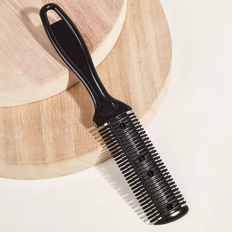 1 Set, 1x doppelseitig Kantenkontrolle Haarbürste, 1x Elastisches Band, 1x Rasiermesserkamm und 4 Stk. Wig Cap