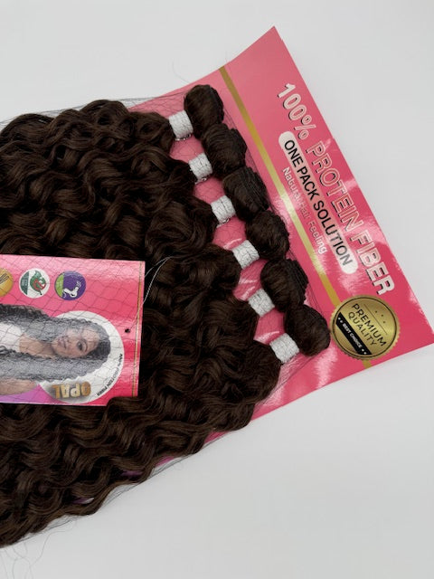 Locken Haarbundles - Proteinfaser, One-Pack Lösung, 200 % Dichte, (1 Set), T1B/30