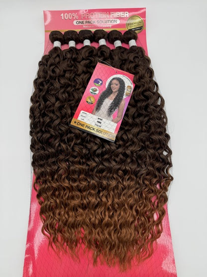 1 Stk. Afro Locken Haarbundles - Proteinfaser, One-Pack Lösung, 200 % Dichte, T1B/30