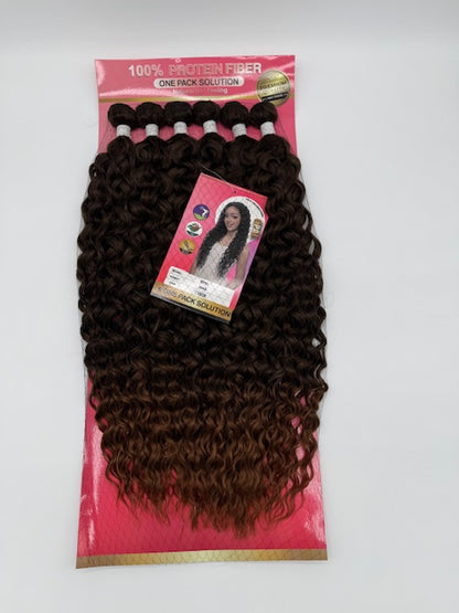 1 Stk. Afro Locken Haarbundles - Proteinfaser, One-Pack Lösung, 200 % Dichte, T1B/30