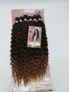 Locken Haarbundles - Proteinfaser, One-Pack Lösung, 200 % Dichte, (1 Set), T1B/27