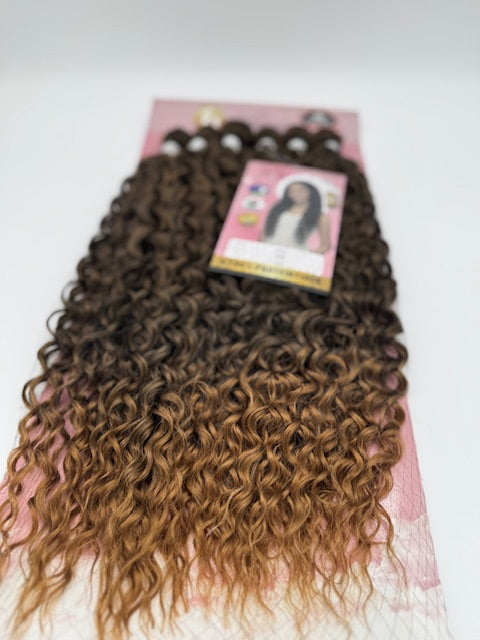 Locken Haarbundles - Proteinfaser, One-Pack Lösung, 200 % Dichte, (1 Set), T1B/27
