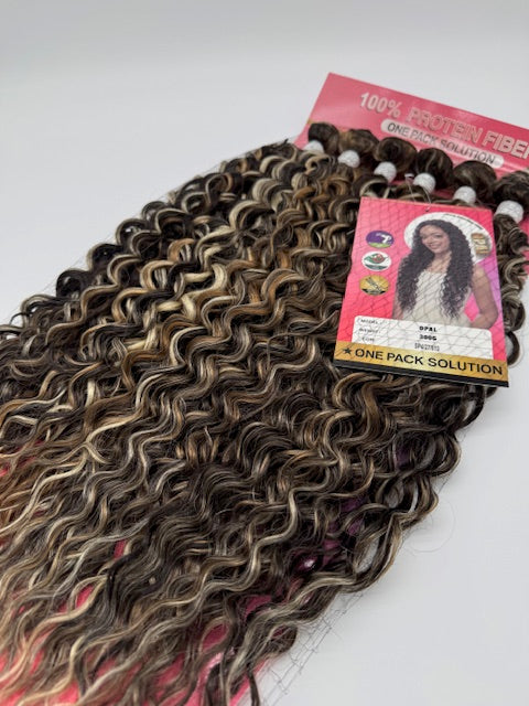 Locken Haarbundles - Proteinfaser, One-Pack Lösung, 200 % Dichte, (1 Set), SP4/27/613