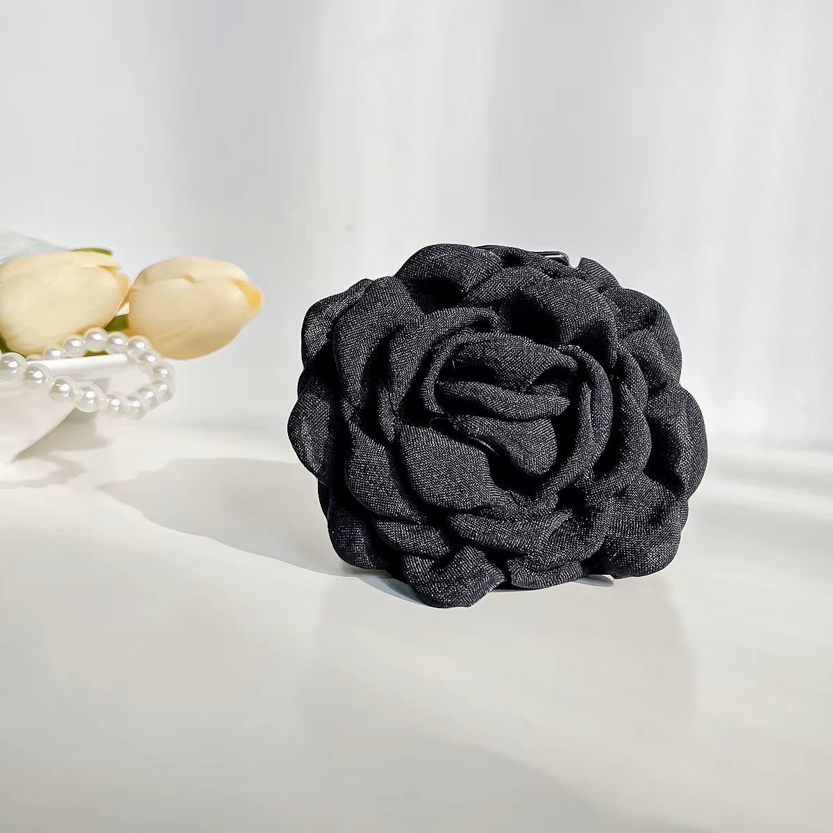 2 Stk. Top Fashion Solid Color Rose Flower 8.5cm