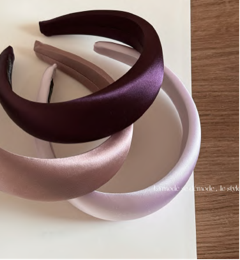 1 Set, 3 Stk. Vintage Satin Stirnband