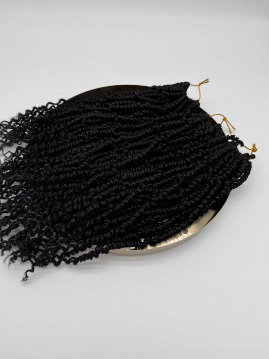 3x Bomb Twist – Antibakterielle Twist-Extensions für voluminöse Styles, Wiederverwendbar, 1B
