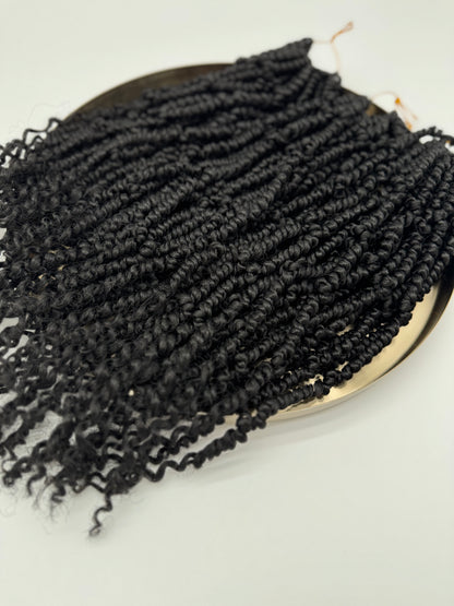 3x Bomb Twist – Antibakterielle Twist-Extensions für voluminöse Styles, Wiederverwendbar, 1B