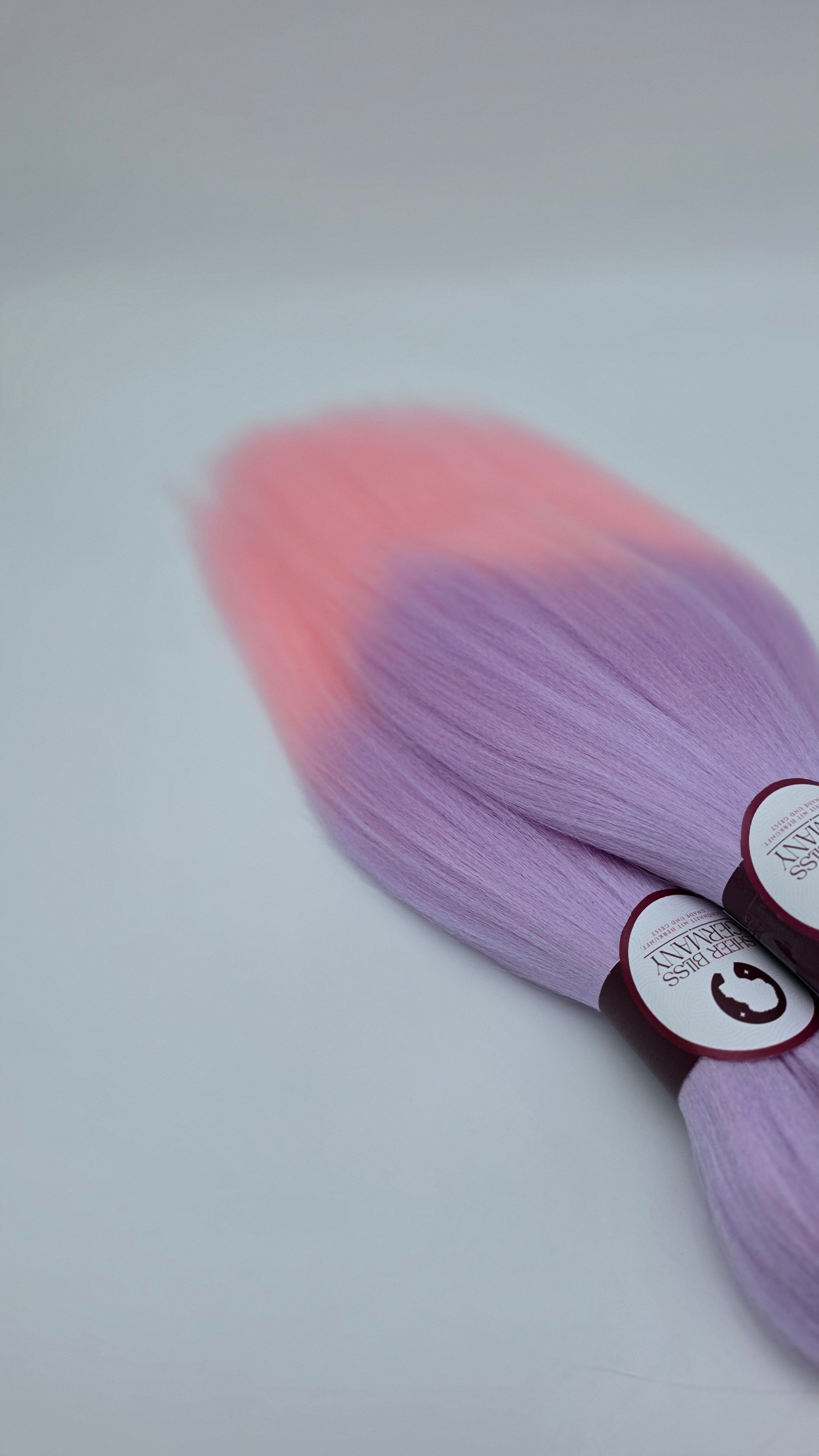 Exklusives Kinder-Flechthaare, Flieder Rosé (3er Set)